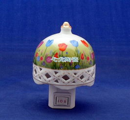 陶瓷小夜燈 融合香薰、壁燈與節(jié)能的精致家居伴侶